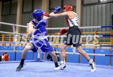 Boxen Kaerntner Meisterschaft. Christian Ranninger (AUT) (rot), Petja Tonkli (SLO) . Klagenfurt, 15.11.2025.
Foto: Kuess
www.qspictures.net
---
pressefotos, pressefotografie, kuess, qs, qspictures, sport, bild, bilder, bilddatenbank