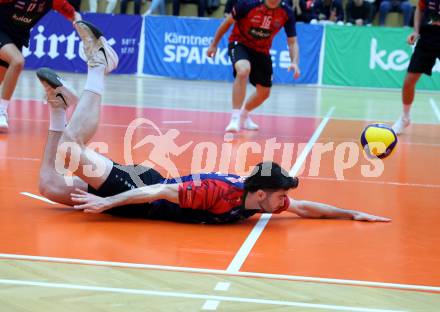 Volleyball Bundesliga. AVL. Austrian Volleyball League.   Aich/Dob gegen VBK Kelag Woerther-See-Loewen Klagenfurt.  Ethan Robert Nashim   (VBK Klagenfurt). Bleiburg, am 15.11.2025.
Foto: Kuess
www.qspictures.net
---
pressefotos, pressefotografie, kuess, qs, qspictures, sport, bild, bilder, bilddatenbank