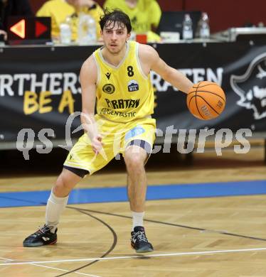 Basketball 2. Liga 2025/2026. Grunddurchgang 7. Runde.  Woerthersee Piraten gegen Traiskirchen Lions NexGen. Elias Podany  (Piraten). Klagenfurt, am 15.11.2025.
Foto: Kuess
---
pressefotos, pressefotografie, kuess, qs, qspictures, sport, bild, bilder, bilddatenbank