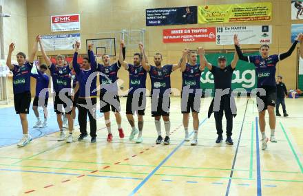 Handball Bundesliga. HLA. SC Ferlach gegen Linz. Jubel (SCF).  Ferlach, am 22.11.2025.
Foto: Kuess
www.qspictures.net
---
pressefotos, pressefotografie, kuess, qs, qspictures, sport, bild, bilder, bilddatenbank