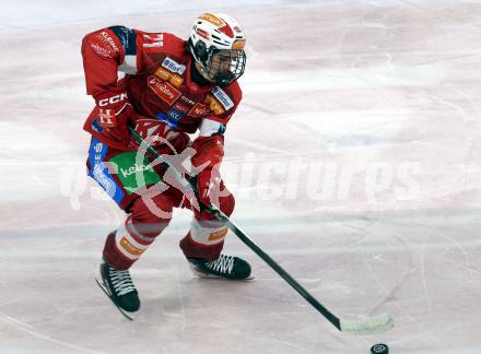 Eishockey ICE Bundesliga.  Winn2day ICE Hockey League. KAC gegen Vienna Capitals. Johannes Dobrovolny   (KAC). Klagenfurt am 21.11.2025.
Foto: Kuess
www.qspictures.net
---
pressefotos, pressefotografie, kuess, qs, qspictures, sport, bild, bilder, bilddatenbank