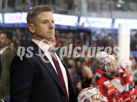 Eishockey ICE Bundesliga.  Winn2day ICE Hockey League. KAC gegen Vienna Capitals.  Trainer Kirk Furey  (KAC). Klagenfurt am 21.11.2025.
Foto: Kuess
www.qspictures.net
---
pressefotos, pressefotografie, kuess, qs, qspictures, sport, bild, bilder, bilddatenbank