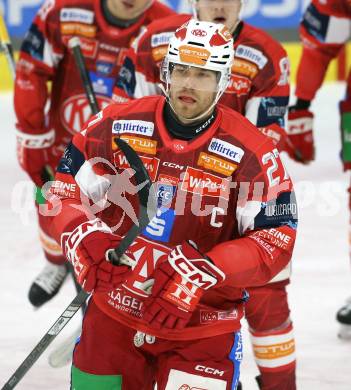 Eishockey ICE Bundesliga.  Winn2day ICE Hockey League. KAC gegen Vienna Capitals.  Thomas Hundertpfund  (KAC). Klagenfurt am 21.11.2025.
Foto: Kuess
www.qspictures.net
---
pressefotos, pressefotografie, kuess, qs, qspictures, sport, bild, bilder, bilddatenbank