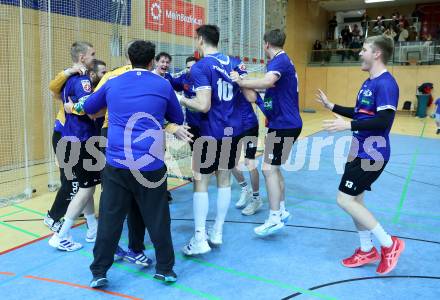 Handball Bundesliga. HLA. SC Ferlach gegen Linz. Jubel (SCF).  Ferlach, am 22.11.2025.
Foto: Kuess
www.qspictures.net
---
pressefotos, pressefotografie, kuess, qs, qspictures, sport, bild, bilder, bilddatenbank