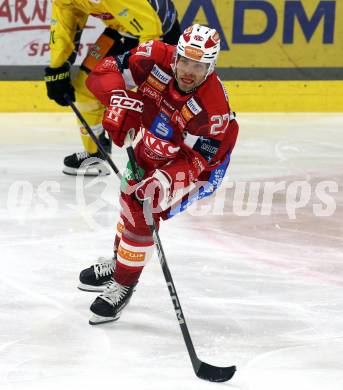 Eishockey ICE Bundesliga.  Winn2day ICE Hockey League. KAC gegen Vienna Capitals.  Thomas Hundertpfund  (KAC). Klagenfurt am 21.11.2025.
Foto: Kuess
www.qspictures.net
---
pressefotos, pressefotografie, kuess, qs, qspictures, sport, bild, bilder, bilddatenbank