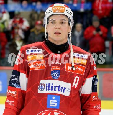 Eishockey ICE Bundesliga.  Winn2day ICE Hockey League. KAC gegen Vienna Capitals. Clemens Unterweger  (KAC). Klagenfurt am 21.11.2025.
Foto: Kuess
www.qspictures.net
---
pressefotos, pressefotografie, kuess, qs, qspictures, sport, bild, bilder, bilddatenbank