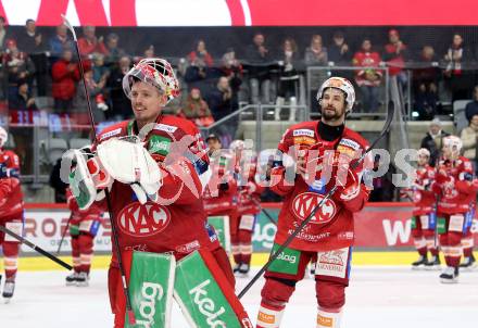 Eishockey ICE Bundesliga.  Winn2day ICE Hockey League. KAC gegen Vienna Capitals. Sebastian Dahm, Raphael Herburger  (KAC). Klagenfurt am 21.11.2025.
Foto: Kuess
www.qspictures.net
---
pressefotos, pressefotografie, kuess, qs, qspictures, sport, bild, bilder, bilddatenbank