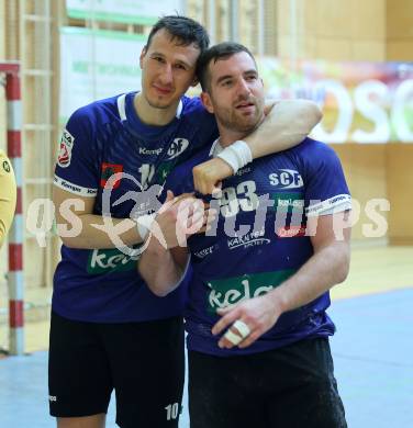 Handball Bundesliga. HLA. SC Ferlach gegen Linz. Toni Perkusic, Blaz Nosan (SCF)  Ferlach, am 22.11.2025.
Foto: Kuess
www.qspictures.net
---
pressefotos, pressefotografie, kuess, qs, qspictures, sport, bild, bilder, bilddatenbank