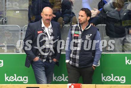 Eishockey ICE Bundesliga.  Winn2day ICE Hockey League. VSV gegen Black Wings Linz.  Herbert Hohenberger, Interimstrainer Marco Pewal  (VSV). Villach am 28.11.2025.
Foto: Kuess
www.qspictures.net
---
pressefotos, pressefotografie, kuess, qs, qspictures, sport, bild, bilder, bilddatenbank