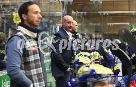 Eishockey ICE Bundesliga.  Winn2day ICE Hockey League. VSV gegen Black Wings Linz.  Interimstrainer Marco Pedal, Herbert Hohenberger  (VSV). Villach am 28.11.2025.
Foto: Kuess
www.qspictures.net
---
pressefotos, pressefotografie, kuess, qs, qspictures, sport, bild, bilder, bilddatenbank