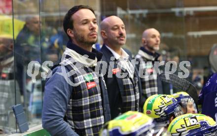 Eishockey ICE Bundesliga.  Winn2day ICE Hockey League. VSV gegen Black Wings Linz.  Interimstrainer Marco Pedal, Herbert Hohenberger  (VSV). Villach am 28.11.2025.
Foto: Kuess
www.qspictures.net
---
pressefotos, pressefotografie, kuess, qs, qspictures, sport, bild, bilder, bilddatenbank