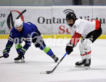 Eishockey. Laenderspiel U20 Oesterreich gegen Slowenien.  Paul Sintschnig  (AUT).  Ferlach, am 3.12.2025.
Foto: Kuess
www.qspictures.net
---
pressefotos, pressefotografie, kuess, qs, qspictures, sport, bild, bilder, bilddatenbank