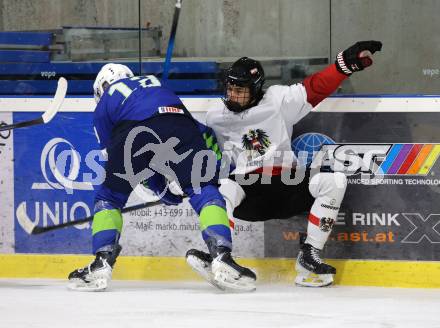 Eishockey. Laenderspiel U20 Oesterreich gegen Slowenien.  Paul Sintschnig (AUT).  Ferlach, am 3.12.2025.
Foto: Kuess
www.qspictures.net 
---
pressefotos, pressefotografie, kuess, qs, qspictures, sport, bild, bilder, bilddatenbank