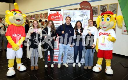 Kaernten Sport. Sportlermeeting. Ina Slamanig (Leichtathletik), Lina Pletzer (Mountainbike), Luca Rauchenwald (Wasserski), Katharina Karpf (Springreiten), Hannah Ladinig (Leichtathletik). ,  Klagenfurt, am 1.12.2025.
Foto: Kuess
www.qspictures.net
---
pressefotos, pressefotografie, kuess, qs, qspictures, sport, bild, bilder, bilddatenbank
