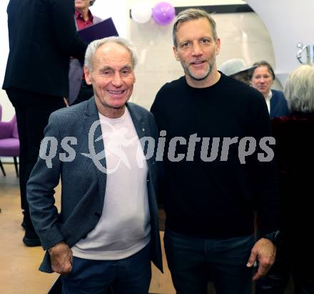 Fussball. Buchpraesentation 105 Jahre SK Austria Klagenfurt.  Franz Hasil, Rolf Landerl.   Klagenfurt, am 10.12.2025.
Foto: Kuess
www.qspictures.net
---
pressefotos, pressefotografie, kuess, qs, qspictures, sport, bild, bilder, bilddatenbank