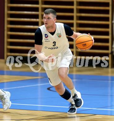 Basketball 2. Liga 2025/2026. Grunddurchgang 11. Runde.  KOS Celovec gegen Vienna Timberwolves.  Jernej Andolsek Heine (KOS),   Klagenfurt, am 20.12.2025.
Foto: Kuess
---
pressefotos, pressefotografie, kuess, qs, qspictures, sport, bild, bilder, bilddatenbank