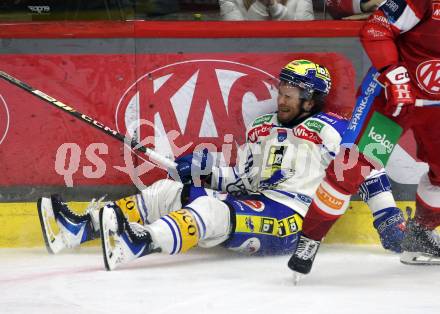 Eishockey ICE Bundesliga.  Winn2day ICE Hockey League. KAC gegen VSV.  Kevin Hancock  (VSV). Klagenfurt, am 27.12.2025.
Foto: Kuess
www.qspictures.net
---
pressefotos, pressefotografie, kuess, qs, qspictures, sport, bild, bilder, bilddatenbank