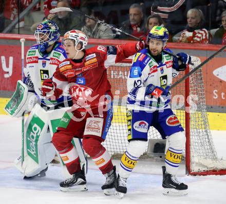 Eishockey ICE Bundesliga.  Winn2day ICE Hockey League. KAC gegen VSV. Finn Van Ee  (KAC),  Alex Wall  (VSV). Klagenfurt, am 27.12.2025.
Foto: Kuess
www.qspictures.net
---
pressefotos, pressefotografie, kuess, qs, qspictures, sport, bild, bilder, bilddatenbank
