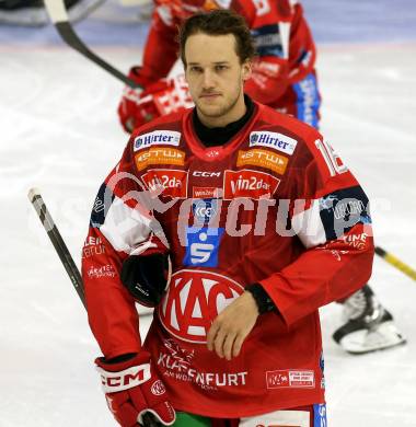 Eishockey ICE Bundesliga.  Winn2day ICE Hockey League. KAC gegen VSV. Simeon Schwinger  (KAC). Klagenfurt, am 27.12.2025.
Foto: Kuess
www.qspictures.net
---
pressefotos, pressefotografie, kuess, qs, qspictures, sport, bild, bilder, bilddatenbank