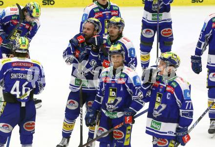 Eishockey ICE Bundesliga.  Winn2day ICE Hockey League. VSV gegen HCB Suedtirol Alperia  John Hughes, Nikita Scherbak, Philipp Lindner (VSV). Villach, am 28.12.2025.
Foto: Kuess
www.qspictures.net
---
pressefotos, pressefotografie, kuess, qs, qspictures, sport, bild, bilder, bilddatenbank