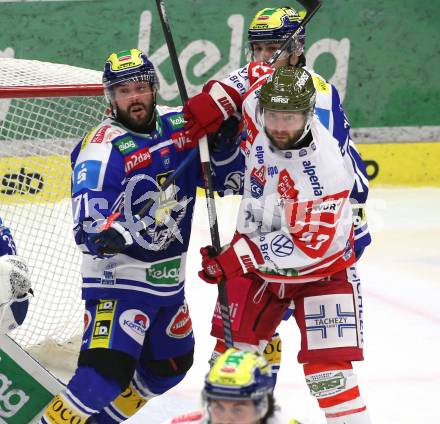 Eishockey ICE Bundesliga.  Winn2day ICE Hockey League. VSV gegen HCB Suedtirol Alperia  Steven Strong (VSV), Luca Frigo   (Bozen). Villach, am 28.12.2025.
Foto: Kuess
www.qspictures.net
---
pressefotos, pressefotografie, kuess, qs, qspictures, sport, bild, bilder, bilddatenbank