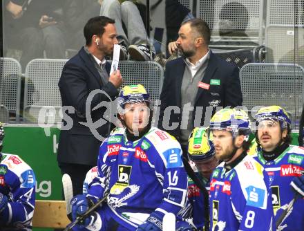 Eishockey ICE Bundesliga.  Winn2day ICE Hockey League. VSV gegen HCB Suedtirol Alperia.  Co-Trainer Marco Pewal, Trainer Pierre Allard  (VSV). Villach, am 28.12.2025.
Foto: Kuess
www.qspictures.net
---
pressefotos, pressefotografie, kuess, qs, qspictures, sport, bild, bilder, bilddatenbank