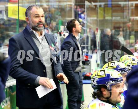 Eishockey ICE Bundesliga.  Winn2day ICE Hockey League. VSV gegen HCB Suedtirol Alperia.   Trainer Pierre Allard, Co-Trainer Marco Pewal (VSV). Villach, am 28.12.2025.
Foto: Kuess
www.qspictures.net
---
pressefotos, pressefotografie, kuess, qs, qspictures, sport, bild, bilder, bilddatenbank
