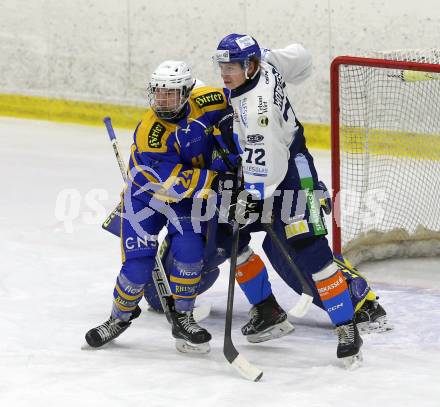 Eishockey AHC Division I. Althofen gegen Steindorf.  RAINER, Oliver   (Althofen), HOBITSCH, Samuel     (Steindorf). Althofen, am 3.1.2026.
Foto: Kuess
www.qspictures.net
---
pressefotos, pressefotografie, kuess, qs, qspictures, sport, bild, bilder, bilddatenbank