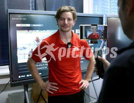 Eishockey ICE Bundesliga.  Winn2day ICE Hockey League. Vorschaufotos Derby  KAC gegen VSV.   David Maier (KAC). Klagenfurt, am 28.11.2025.
Foto: Kuess
www.qspictures.net
---
pressefotos, pressefotografie, kuess, qs, qspictures, sport, bild, bilder, bilddatenbank