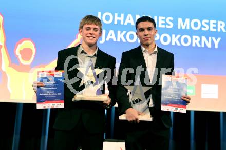 Nacht des Sports 2025 Ehrungen des Kaerntner Sportjahres 2025.  Sportlergala.  Johannes Moser, Jakob Pokorny,   . Velden, am 22.12.2025. 
Foto: Kuess
www.qspictures.net
---
pressefotos, pressefotografie, kuess, qs, qspictures, sport, bild, bilder, bilddatenbank