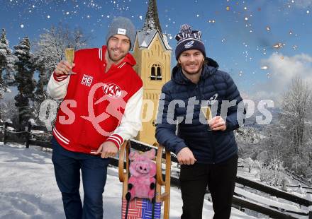 Eishockey Bundesliga. Thomas Hundertpfund (KAC), Alexander Rauchenwald (VSV). Fotomontage, 30.12.2025.
Foto: Kuess
www.qspictures.net
---
pressefotos, pressefotografie, kuess, qs, qspictures, sport, bild, bilder, bilddatenbank