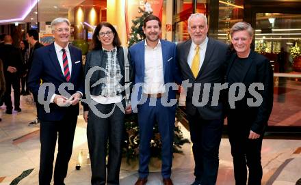 Nacht des Sports 2025 Ehrungen des Kaerntner Sportjahres 2025.  Sportlergala.  LH Peter Kaiser, Magdalena Kulnik, Marko Loibnegger, Michi Seher, Arno Arthofer  . Velden, am 22.12.2025. 
Foto: Kuess
www.qspictures.net
---
pressefotos, pressefotografie, kuess, qs, qspictures, sport, bild, bilder, bilddatenbank