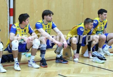 Volleyball CEV Cup.  SK Zadruga Aich/Dob gegen AKAA Volley (FIN). Zigurds Janis Licia, Jan Jirasek, Jiri Srb,  (Aich/Dob). Bleiburg, am 7.1.2026.
Foto: Kuess
www.qspictures.net
---
pressefotos, pressefotografie, kuess, qs, qspictures, sport, bild, bilder, bilddatenbank