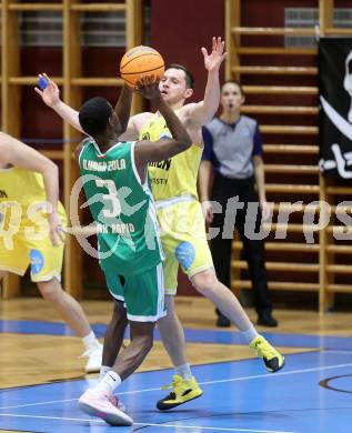 Basketball 2. Liga 2025/2026. Grunddurchgang 12. Runde.  Woerthersee Piraten gegen Basketball Klub Rapid Wien. Jan-Arne Apschner  (Piraten), David Ilunga Zola  (Wien). Klagenfurt, am 6.1.2026
Foto: Kuess
---
pressefotos, pressefotografie, kuess, qs, qspictures, sport, bild, bilder, bilddatenbank