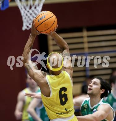 Basketball 2. Liga 2025/2026. Grunddurchgang 12. Runde.  Woerthersee Piraten gegen Basketball Klub Rapid Wien.  Shawn L. Ray   (Wien). Klagenfurt, am 6.1.2026
Foto: Kuess
---
pressefotos, pressefotografie, kuess, qs, qspictures, sport, bild, bilder, bilddatenbank