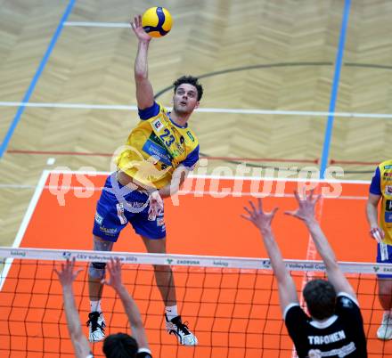 Volleyball CEV Cup.  SK Zadruga Aich/Dob gegen AKAA Volley (FIN).   Kristers Landzans (Aich/Dob). Bleiburg, am 7.1.2026.
Foto: Kuess
www.qspictures.net
---
pressefotos, pressefotografie, kuess, qs, qspictures, sport, bild, bilder, bilddatenbank