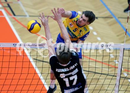 Volleyball CEV Cup.  SK Zadruga Aich/Dob gegen AKAA Volley (FIN).  Jan Jirasek  (Aich/Dob). Bleiburg, am 7.1.2026.
Foto: Kuess
www.qspictures.net
---
pressefotos, pressefotografie, kuess, qs, qspictures, sport, bild, bilder, bilddatenbank