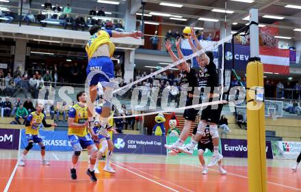 Volleyball CEV Cup.  SK Zadruga Aich/Dob gegen AKAA Volley (FIN).  Kristers Landzans  (Aich/Dob). Bleiburg, am 7.1.2026.
Foto: Kuess
www.qspictures.net
---
pressefotos, pressefotografie, kuess, qs, qspictures, sport, bild, bilder, bilddatenbank