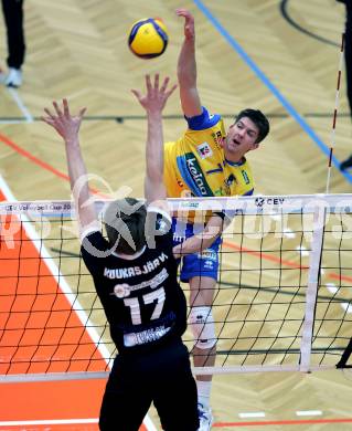 Volleyball CEV Cup.  SK Zadruga Aich/Dob gegen AKAA Volley (FIN).  Zigurds Janis Licis  (Aich/Dob). Bleiburg, am 7.1.2026.
Foto: Kuess
www.qspictures.net
---
pressefotos, pressefotografie, kuess, qs, qspictures, sport, bild, bilder, bilddatenbank