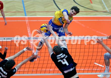 Volleyball CEV Cup.  SK Zadruga Aich/Dob gegen AKAA Volley (FIN).  Jan Jirasek  (Aich/Dob). Bleiburg, am 7.1.2026.
Foto: Kuess
www.qspictures.net
---
pressefotos, pressefotografie, kuess, qs, qspictures, sport, bild, bilder, bilddatenbank