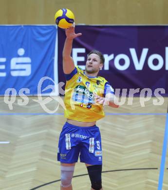 Volleyball CEV Cup.  SK Zadruga Aich/Dob gegen AKAA Volley (FIN). Nicolai Grabmueller  (Aich/Dob). Bleiburg, am 7.1.2026.
Foto: Kuess
www.qspictures.net
---
pressefotos, pressefotografie, kuess, qs, qspictures, sport, bild, bilder, bilddatenbank