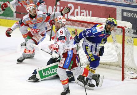Eishockey ICE Bundesliga.  Winn2day ICE Hockey League. VSV gegen KAC.   Torjubel Jan Mursak   (KAC). Villach, am 9.1.2026.
Foto: Kuess
www.qspictures.net
---
pressefotos, pressefotografie, kuess, qs, qspictures, sport, bild, bilder, bilddatenbank