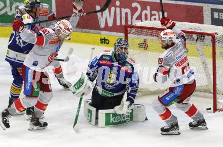 Eishockey ICE Bundesliga.  Winn2day ICE Hockey League. VSV gegen KAC.   Torjubel Raphael Herburger   (KAC). Villach, am 9.1.2026.
Foto: Kuess
www.qspictures.net
---
pressefotos, pressefotografie, kuess, qs, qspictures, sport, bild, bilder, bilddatenbank