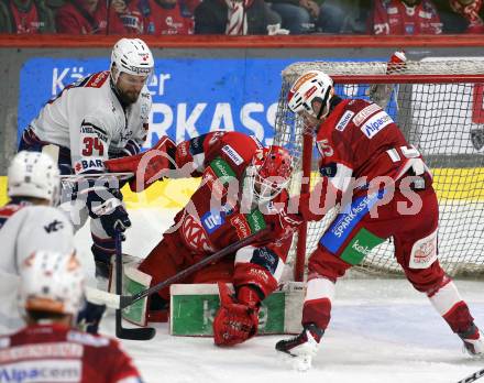 Eishockey ICE Bundesliga.  Winn2day ICE Hockey League. KAC gegen Hydro Fehervar AV 19.  Florian Vorauer, Lennart Leitner  (KAC),  Istvan Terbocs  (Fehervar). Klagenfurt, am 16.1.2026
Foto: Kuess
www.qspictures.net
---
pressefotos, pressefotografie, kuess, qs, qspictures, sport, bild, bilder, bilddatenbank