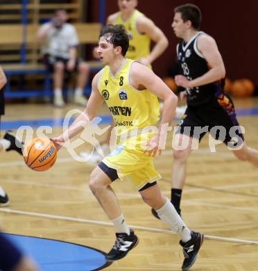 Basketball 2. Liga 2025/2026. Grunddurchgang 15. Runde.  Woerthersee Piraten gegen Vienna United. Elias Podany  (Piraten), Klagenfurt, am 24.1.2026
Foto: Kuess
---
pressefotos, pressefotografie, kuess, qs, qspictures, sport, bild, bilder, bilddatenbank