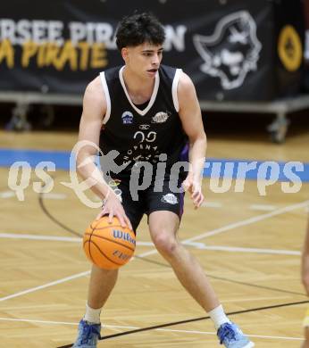 Basketball 2. Liga 2025/2026. Grunddurchgang 15. Runde.  Woerthersee Piraten gegen Vienna United. Sebastian Mailath-Pokorny (Vienna). Klagenfurt, am 24.1.2026
Foto: Kuess
---
pressefotos, pressefotografie, kuess, qs, qspictures, sport, bild, bilder, bilddatenbank