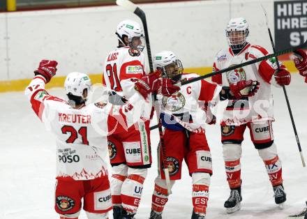 Eishockey AHC Division I.  ESV Ferlach gegen USC Pirates Velden.  Torjubel Nico Toff, Adis Alagic  (Ferlach). Ferlach, am 30.1.2026
Foto: Kuess
www.qspictures.net
---
pressefotos, pressefotografie, kuess, qs, qspictures, sport, bild, bilder, bilddatenbank