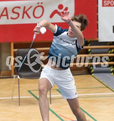 Badminton. Oesterreichische Meisterschaften.  Jakob Mayerhofer.  Klagenfurt, am 30.1.2026
Foto: Kuess
www.qspictures.net
---
pressefotos, pressefotografie, kuess, qs, qspictures, sport, bild, bilder, bilddatenbank