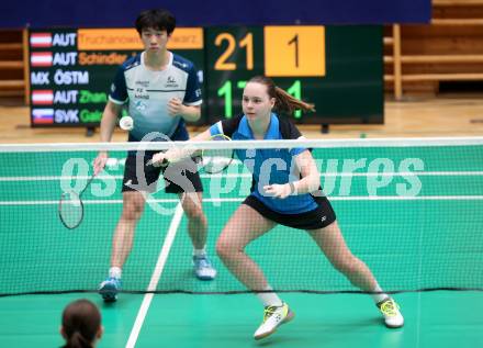 Badminton. Oesterreichische Meisterschaften.  Natalia Galova, Shangzu Zhan   Klagenfurt, am 30.1.2026
Foto: Kuess
www.qspictures.net
---
pressefotos, pressefotografie, kuess, qs, qspictures, sport, bild, bilder, bilddatenbank