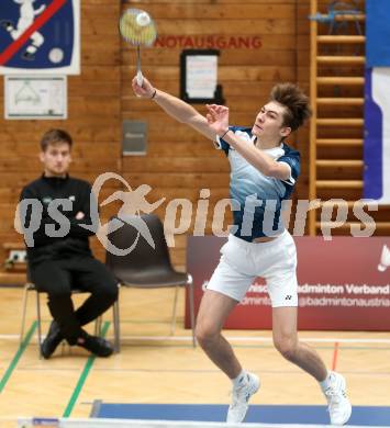 Badminton. Oesterreichische Meisterschaften.  Jakob Mayerhofer.   Klagenfurt, am 30.1.2026
Foto: Kuess
www.qspictures.net
---
pressefotos, pressefotografie, kuess, qs, qspictures, sport, bild, bilder, bilddatenbank